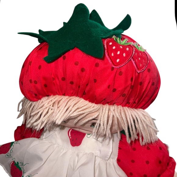 Vtg 1992 Dolly Mine Red White Strawberry Shortcake Plush Doll 18” - Picture 2 of 5